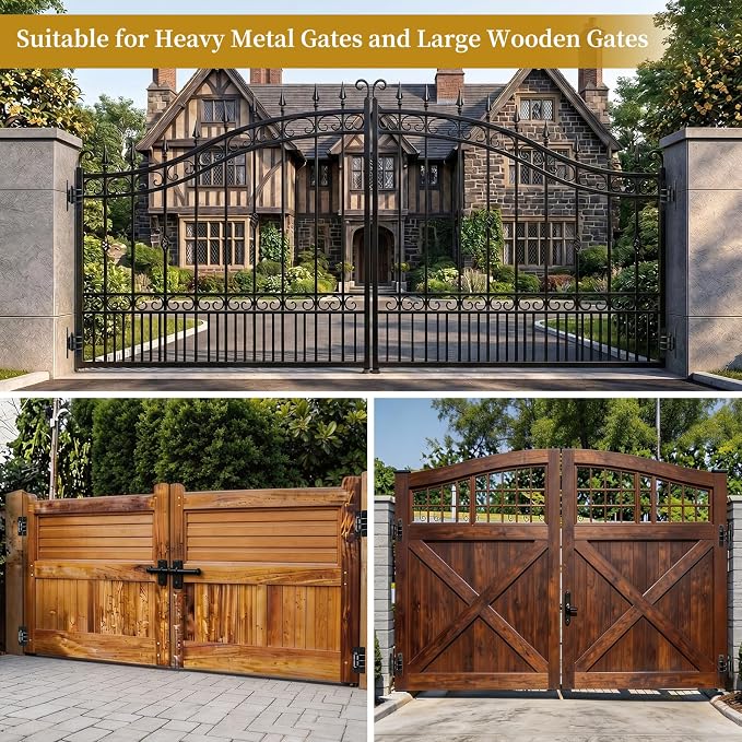 Heavy Duty Gate Hinges, 1100 Lbs Capacity and Sealed Built-in Ball Bearings | - Image 7