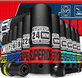 14 Piece 1/2" Drive Impact Socket Set, 8 mm - 24 mm Deep Socket by Aiourx
