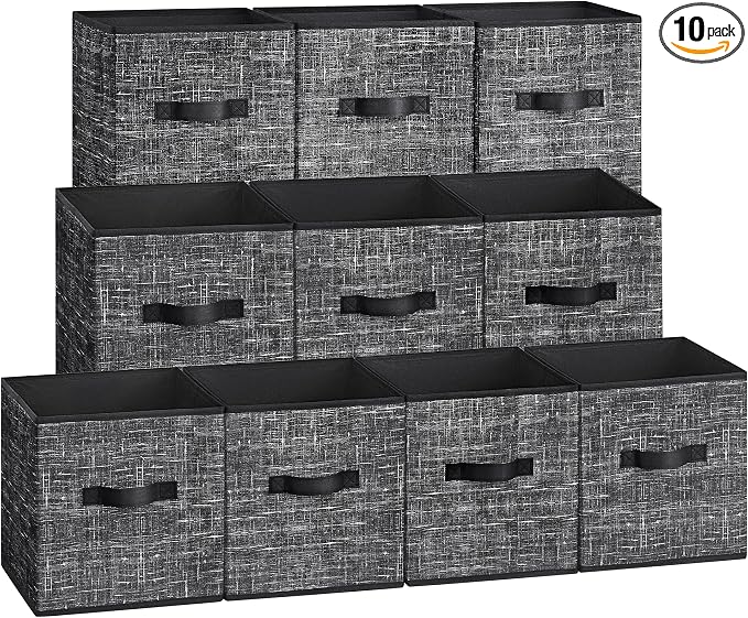 SONGMICS Storage Cubes, 11-Inch Foldable Closet Organizers | Non-Woven Fabric by Unknown