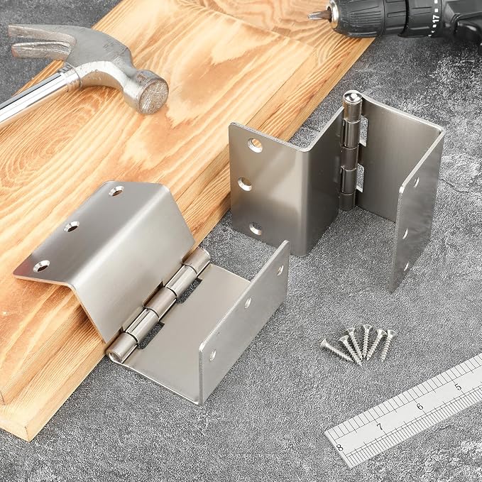 3 Pack Offset Hinges 3.5 Inch Satin Nickel Swing Clear Offset Door Hinge - Image 5