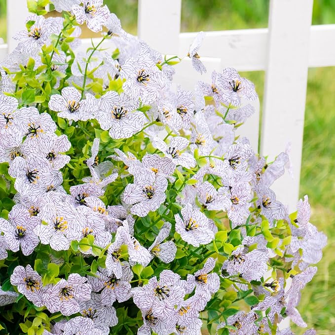 Artificial Fake Flowers Plants for Outdoors Spring Summer Decoration, Faux - Image 4