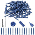 60Pcs 1/4" x2-1/4 Concrete Screws by Unknown