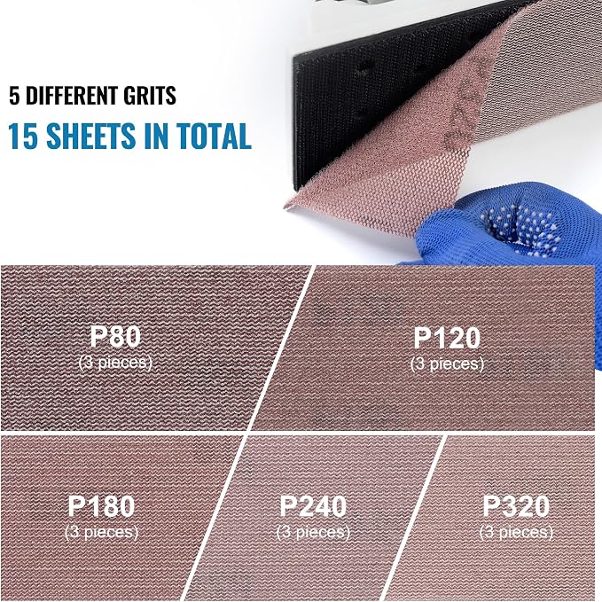 15PCS Adjustable Radius Flexible Sanding Block - Image 3