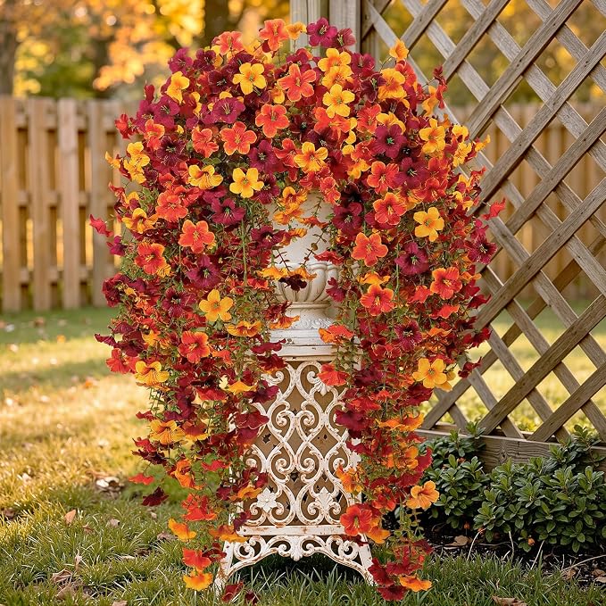 4 Pcs Upgrade Big Artificial Hanging Fall Flowers - Image 9