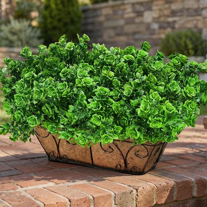 Artificial Fake Outdoor Plants for Spring Summer Decoration, 12 Bundles Fake - Image 4