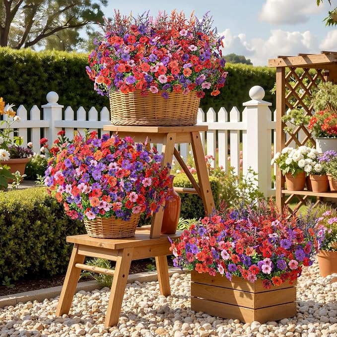 SHareconn 24 Bundles Artificial Flowers - Image 7