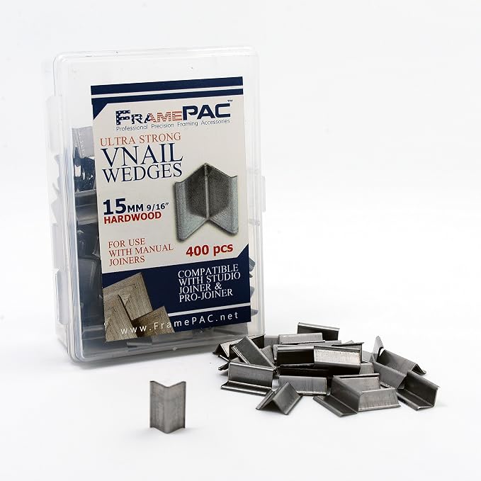 V Nails for Hardwood Picture Frames - 15mm - - Ultra Strong Vnail Wedges for - Image 2
