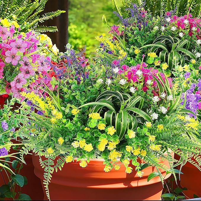 LELEE 24 Bundles Artificial Flowers - Image 2
