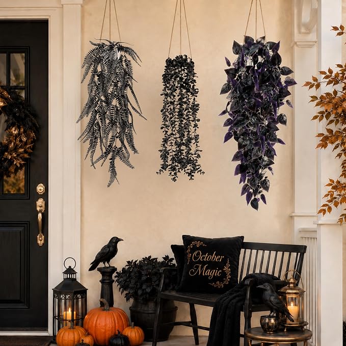 Der Rose 4 Pcs Fake Hanging Plants - Image 8