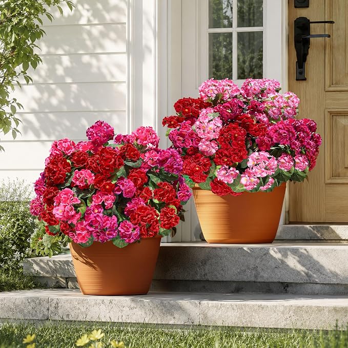 Artificial Geranium Fake Flowers - Image 3