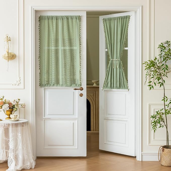 Sutuo Home Sage Green French Door Curtains by SutuoHome