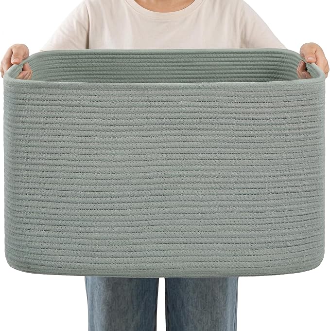 Large Laundry Basket/Hamper, Baby Blanket Basket, by Hobasket
