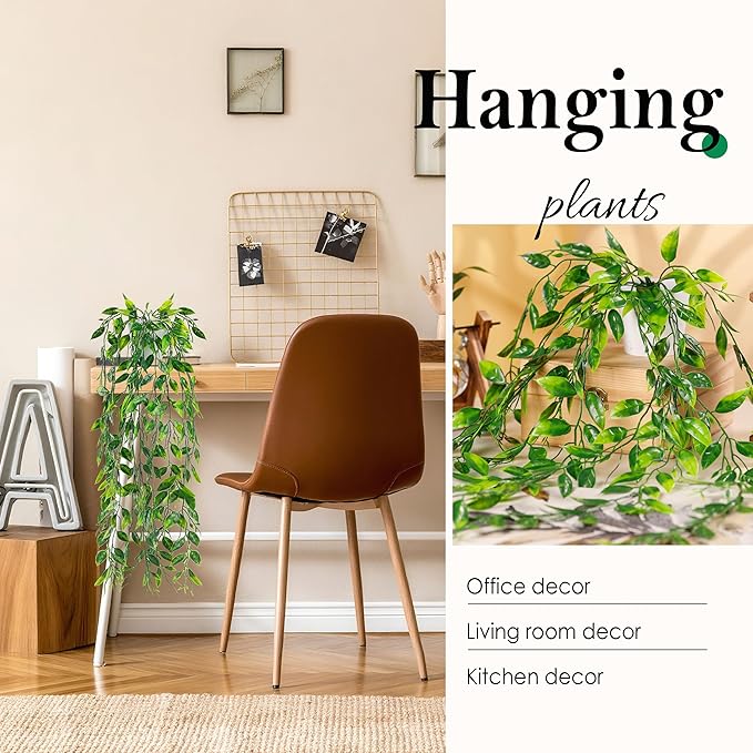 Der Rose 8Pcs Fake Hanging Plants - Image 2