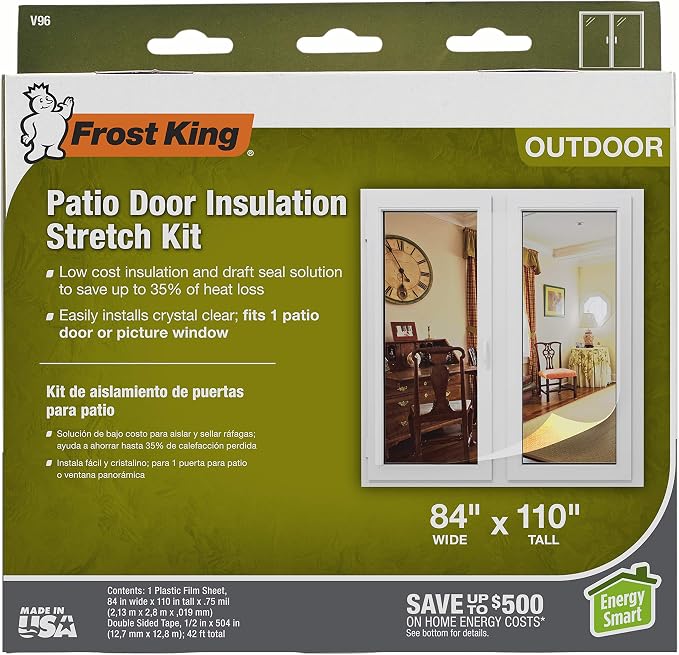 Frost King V96H Outdoor Stretch Window Kit, 84in x 110in by Thermwell+Products+Co.%2C+Inc