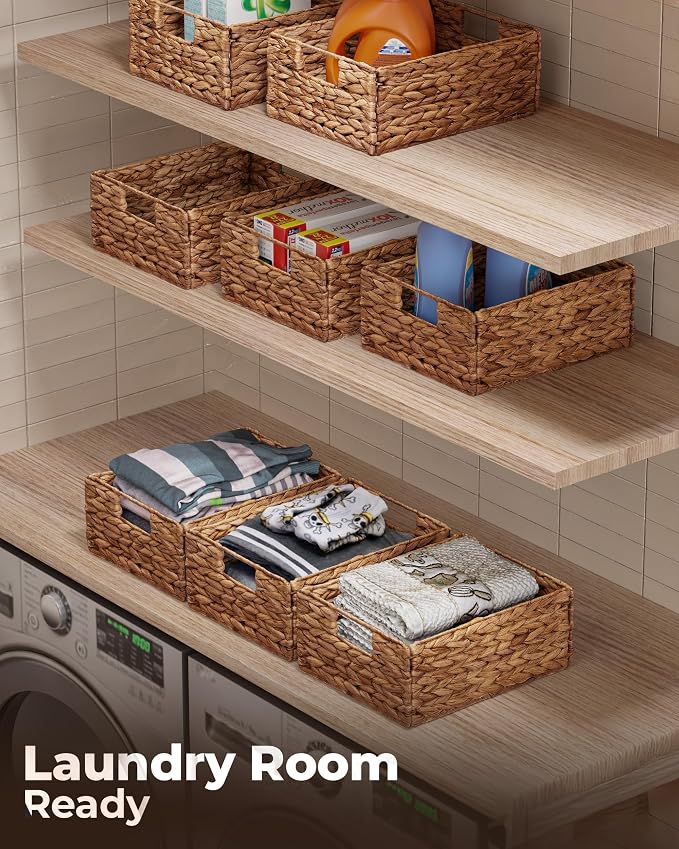 Bluewest Woven Water Hyacinth Storage Baskets - Image 3