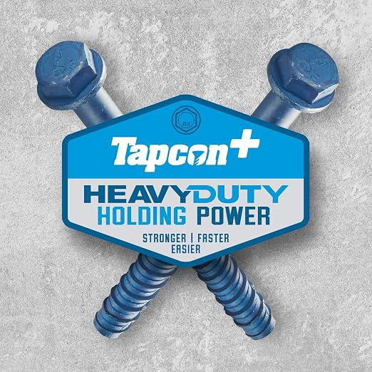 Tapcon+ 1/2 x 4 Inch Heavy-Duty Hex Head Concrete Anchors, Corrosion Resistant - Image 4