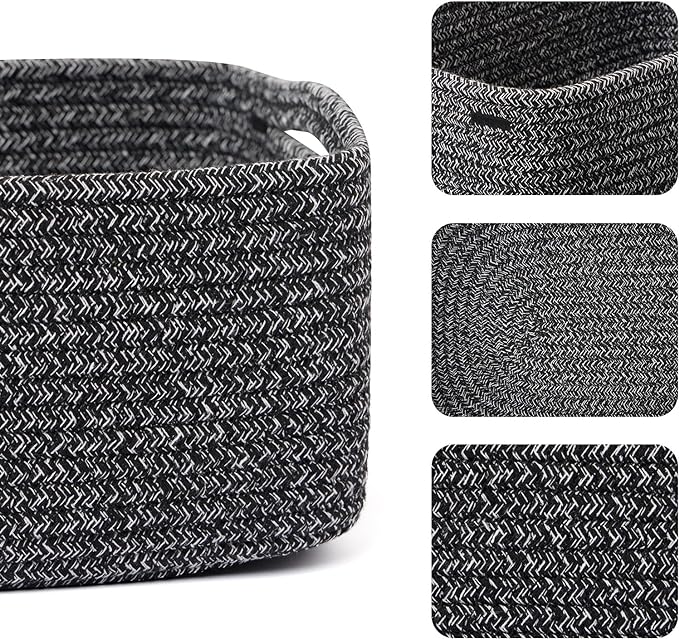 MiniArk Small Storage Baskets for Organizing | Closet Organizer Bins | Shelf - Image 2