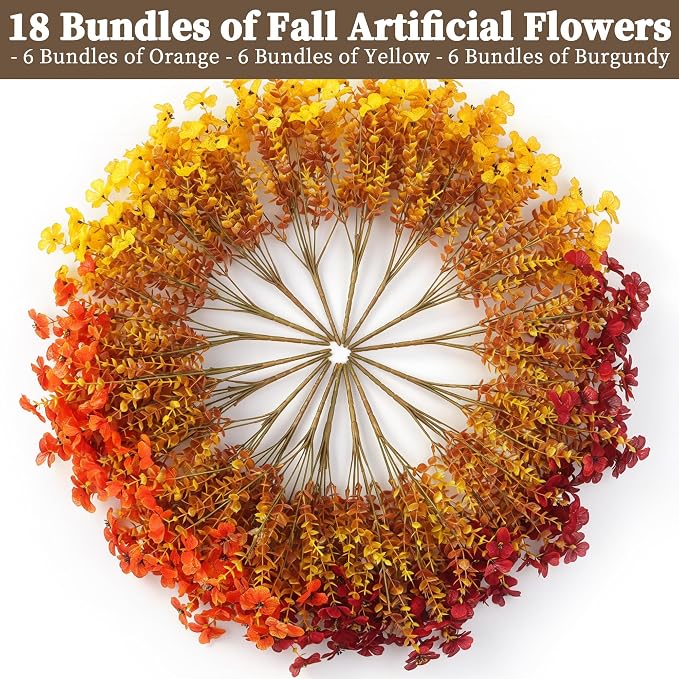 ColoPlay 18 PCS Artificial Mums - Image 3