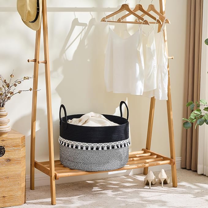 KAKAMAY Large Blanket Basket - Image 5