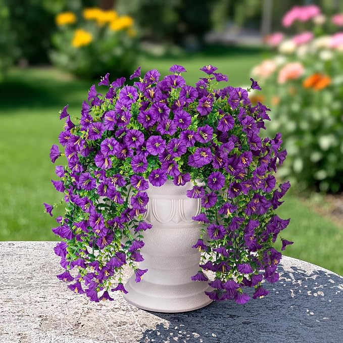 Artificial Faux Hanging Flowers Plants - Image 5
