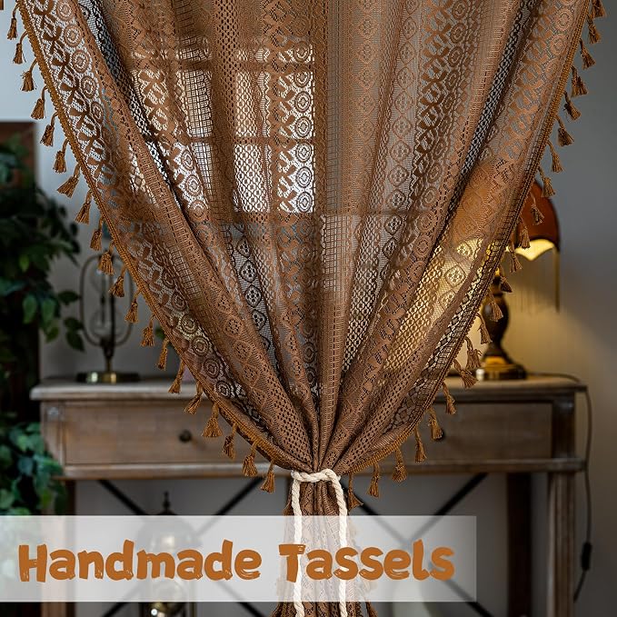 Sutuo Home Dark Coffee Door Curtain - Image 3
