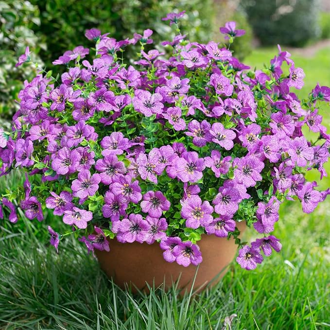 florisso Artificial Flowers for Outdoors Daisy 12 Bundles for Home | Faux by florisso