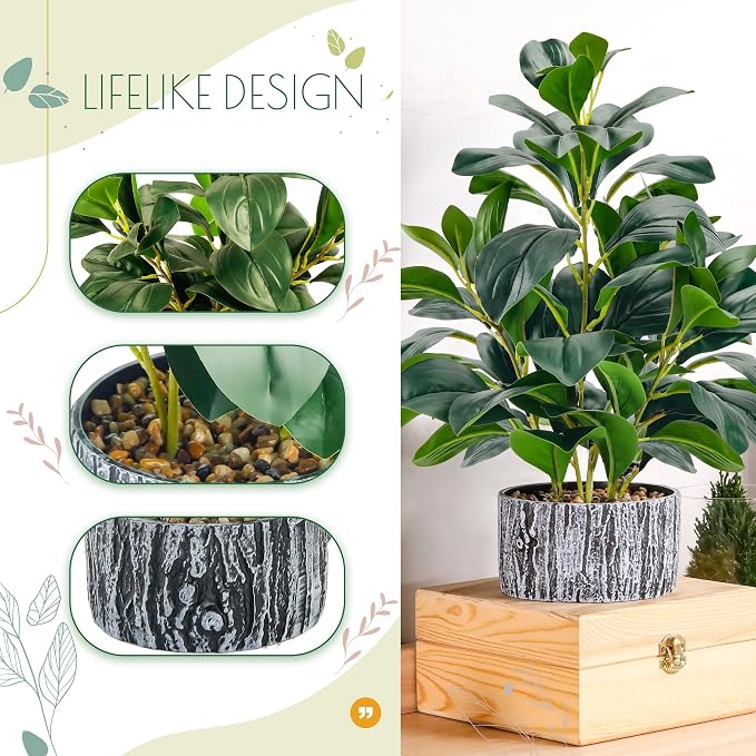 Der Rose 15.7" Artificial Plants Indoor - Image 4