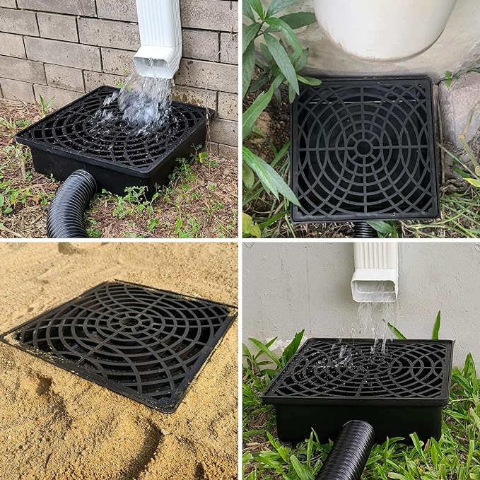 Prestantious Low Profile Catch Basin Drain Kit Gutter Downspout Extender | - Image 5