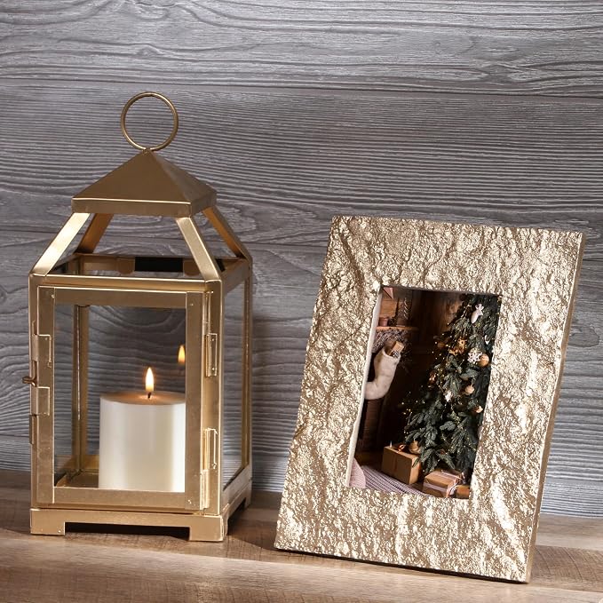 Hosley 12 Inch High Clear Glass and Iron Classic Style Lantern Ideal Gift - Image 2
