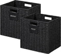 UBBCARE 2 Pack Wicker Basket, 12×12 Storage Cubes by UBBCARE