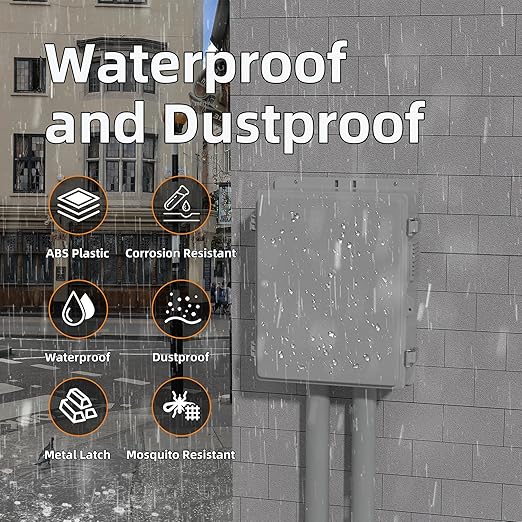 Joinfworld Vented Outdoor Electrical Box 16x11x6 | Waterproof, Nema Enclosure - Image 3