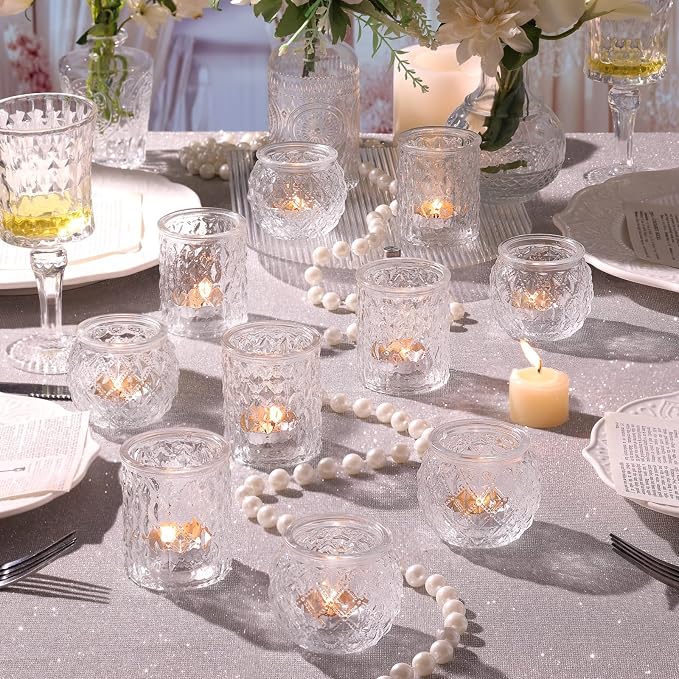 NITIME 12Pcs Assorted Votive Candle Holders - Image 5