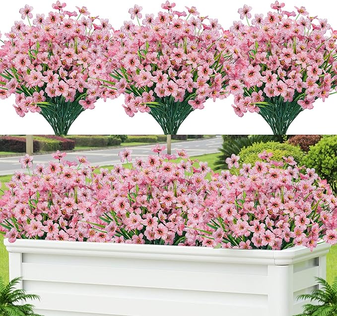 Lnoicy 12 Pcs Artificial Flowers by Lnoicy