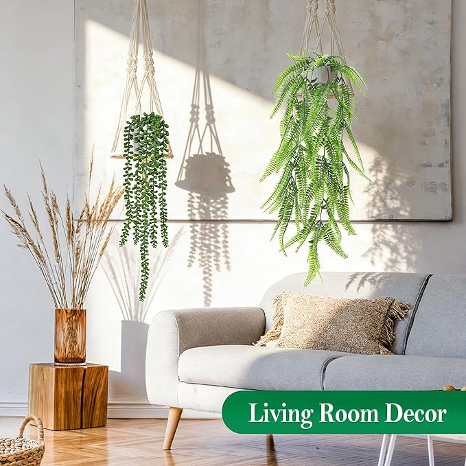 Der Rose 8Pcs Fake Hanging Plants - Image 5