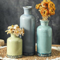 Ceramic Vase Set of 3, Flower Vases Home Decor, Neutral Pottery Rustic by ooit