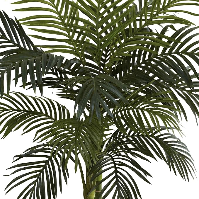 Nearly Natural 4 ft Artificial Golden Cane Palm Tree - Image 5