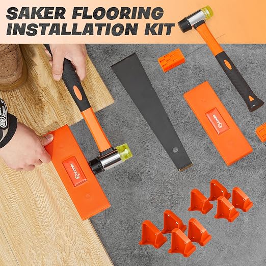 Saker Laminate Flooring Tools, 63-Piece Wood Flooring Installation Kit | LVP - Image 8