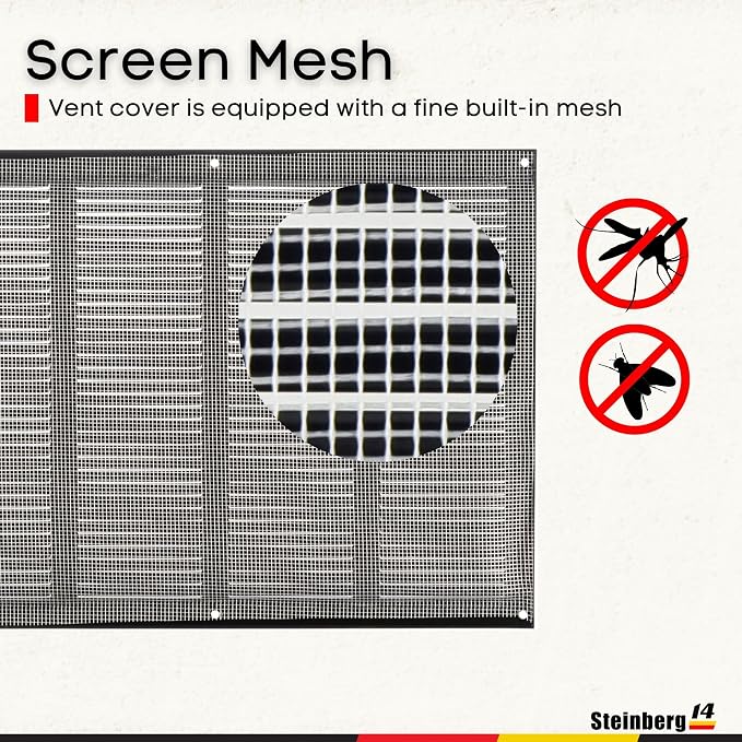 Steinberg14 Black Vent Cover 18x18 - Image 3