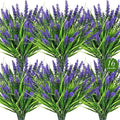 16PCS Artificial Flowers for Outdoors, Fake Lavender Plant, Filler for Hanging by AmberFun