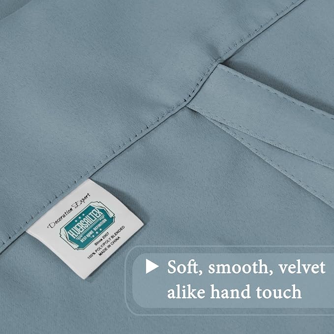 H.VERSAILTEX Thermal Insulated Blackout Adjustable Tie Up Shade Curtain Window - Image 9