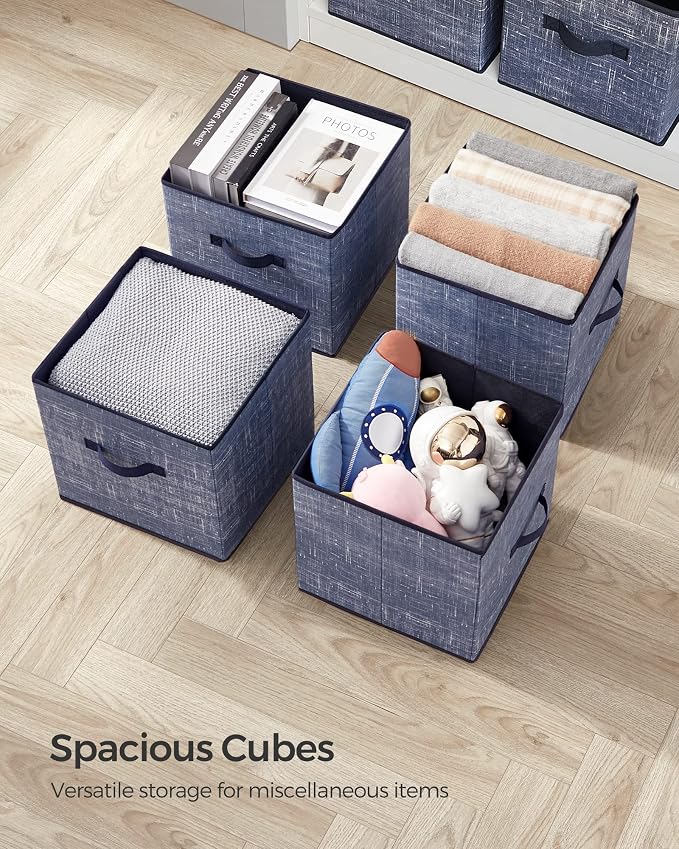 SONGMICS Storage Cubes, 13-Inch Foldable Closet Organizers | Non-Woven Fabric - Image 7