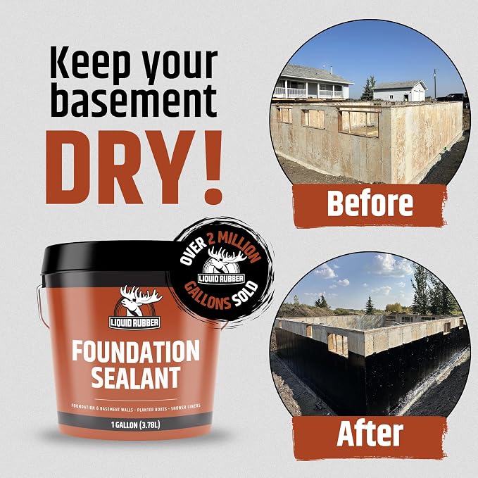Liquid Rubber Exterior Foundation Kit - 1g Foundation Sealant - Image 3
