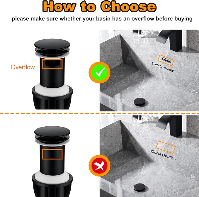 TIORIY Bathroom Vessel Sink Drain - Image 3
