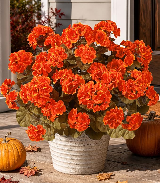 Fake Geraniums Artificial Flowers by HyeFloraartificialflowers