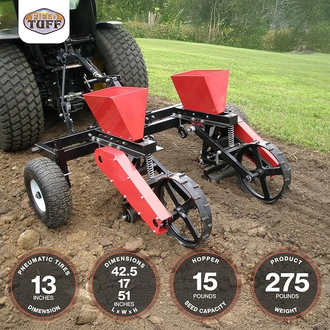 3-Point Corn and Bean Planter | Includes 13 Inch Pneumatic Wheels - Image 3