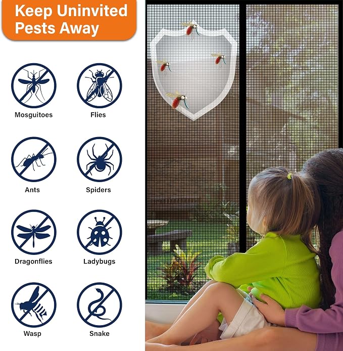 Magnetic Screen Door, Door Screen Magnetic Closure-Keeps Bugs Out Let Breeze in - Image 5