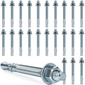 1/2 x 5-1/2 inch Wedge Anchors, Galvanized Concrete Anchors, Concrete Wall by Unknown