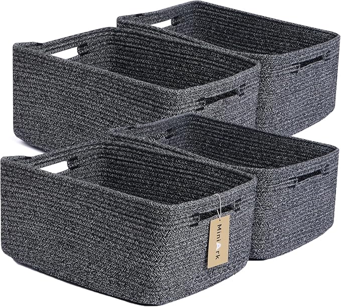 MiniArk Large Storage Baskets for Organizing, Baby Nursery, Toy Bins Box by MiniArkStorageBasketsHome