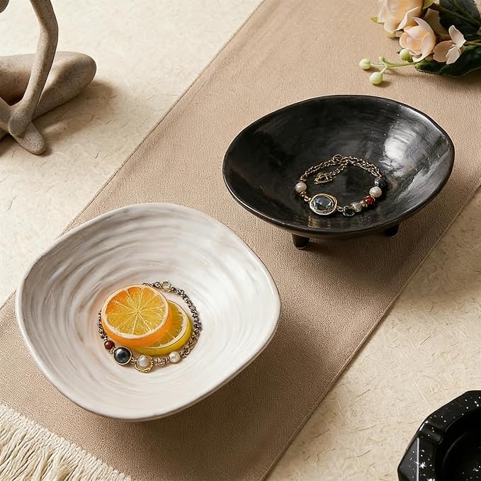 Small Decorative Bowl, 6” Ceramic Key Bowl - Image 3