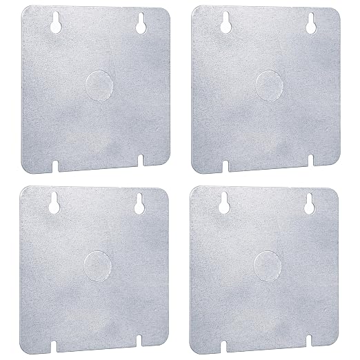 4-11/16" Square Box Cover Blank by OhLectric
